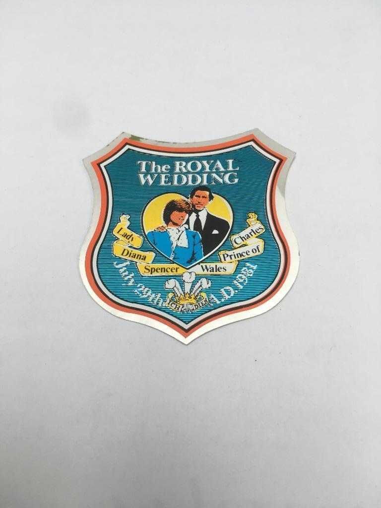 Sticker Charles en Diana, Ophalen, Zo goed als nieuw, Sticker