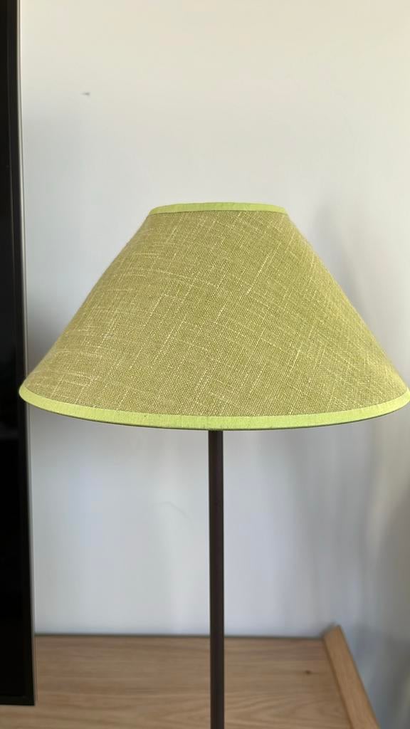Tafellamp met lampenkap groen Flamant 24cm diameter, Enlèvement, Comme neuf, Vert