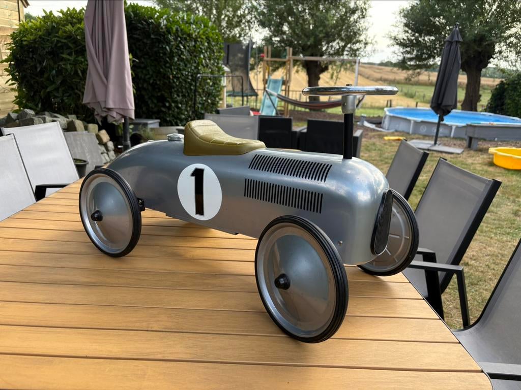 Retro roller loopwagen Jean zilver, Enlèvement, Utilisé