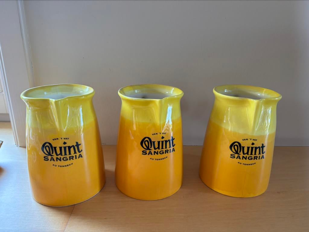 3 quint kannetjes, Verzamelen, Glas en Drinkglazen, Ophalen of Verzenden