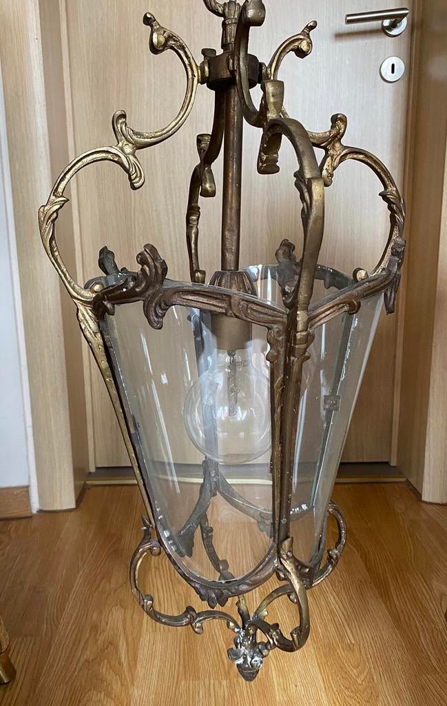 Kasteelluchter Rococo stijl. Opvallend en prachtig stuk., Huis en Inrichting, Lampen | Kroonluchters, Ophalen of Verzenden, Glas