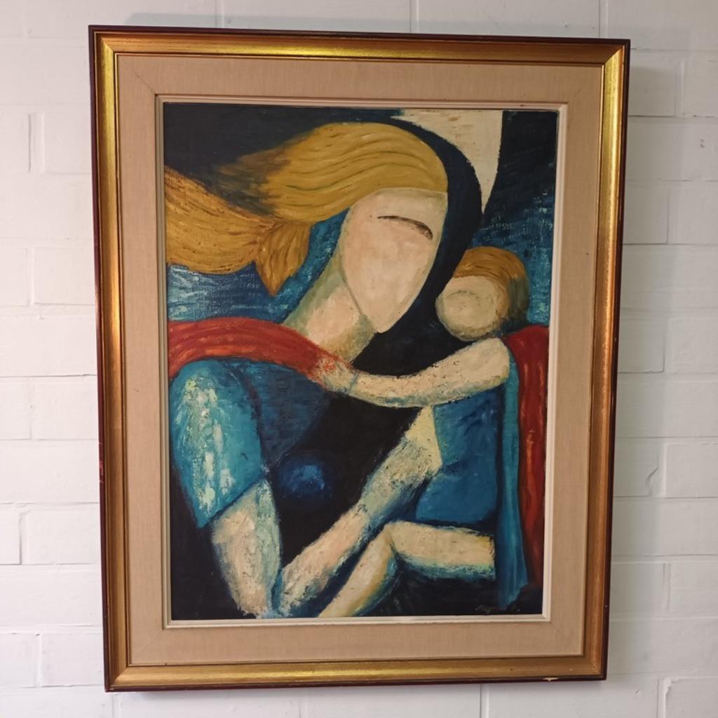 Juul Keppens (1910-1992) - olieverf op doek, Antiek en Kunst, Ophalen
