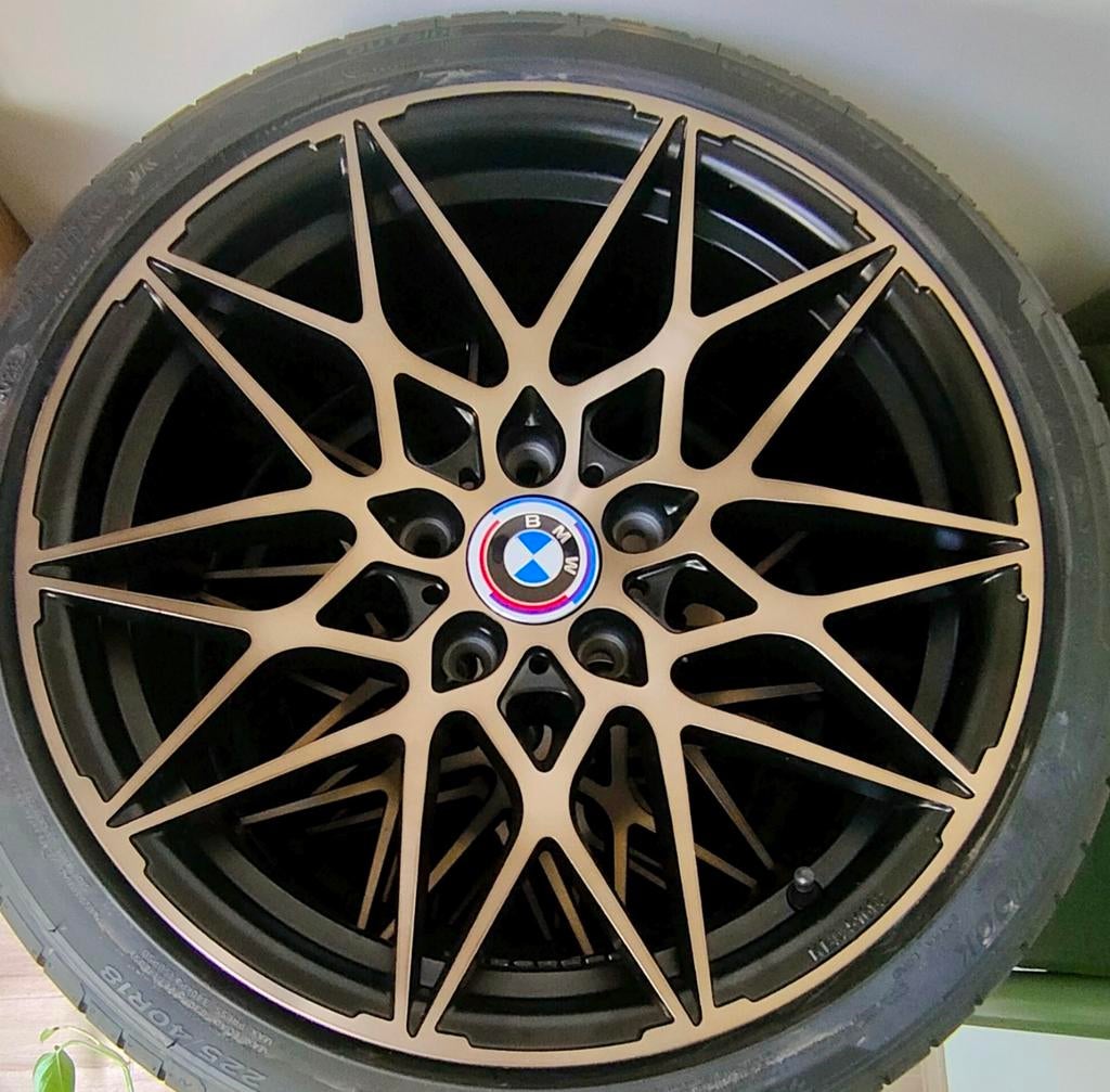 Nieuw, 4xMAM B2 brons mat velgen met nieuwe banden, Auto-onderdelen, Banden en Velgen, Ophalen, 18 inch, Banden en Velgen, Nieuw