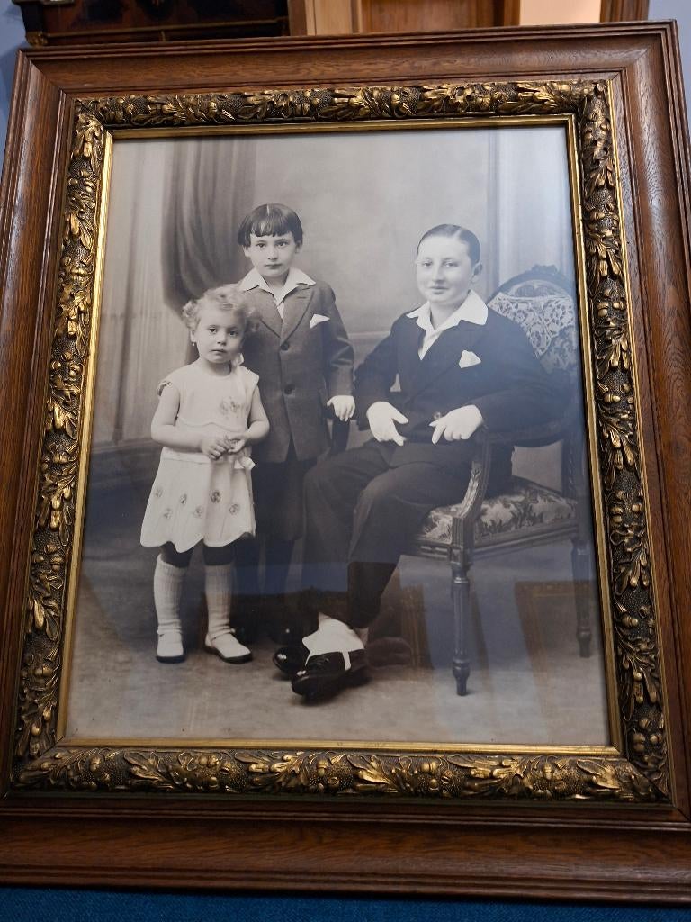 Groot frame met familiefoto 1920/1930, Ophalen, Foto, Zo goed als nieuw, Voor 1940