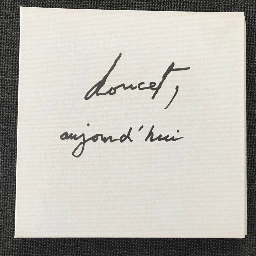 Doucet, aujourd’hui, œuvres sur papier. 1988, Nieuwstaat, Enlèvement ou Envoi, Comme neuf