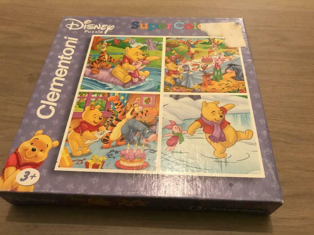 Winnie the Pooh - 4 puzzels, Ophalen, Minder dan 10 stukjes, Gebruikt, 2 tot 4 jaar
