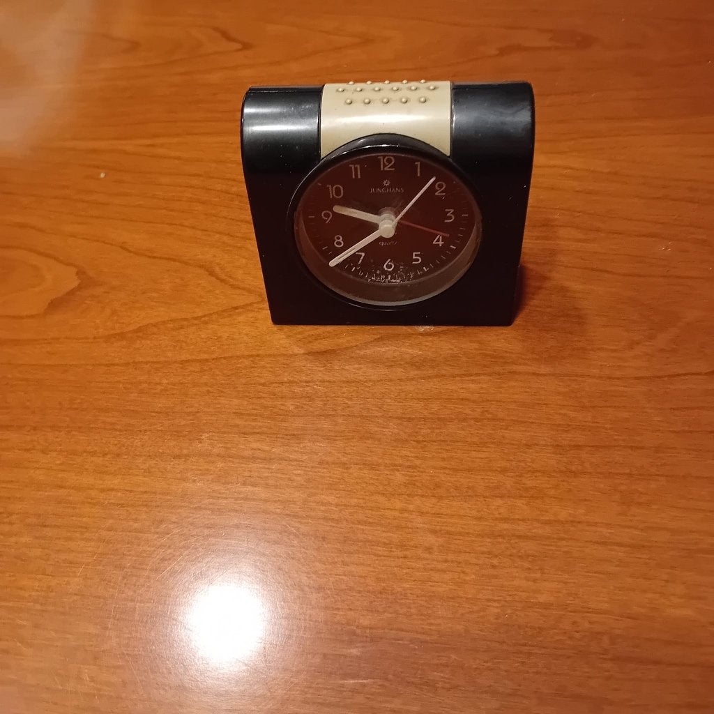 Vintage Junghans retro wekker/tafelklok, Antiek en Kunst, Antiek | Klokken, Ophalen