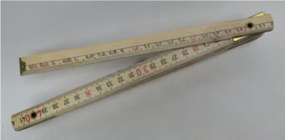 vouwmeter in hout, Ophalen of Verzenden, Gebruikt, Afstand