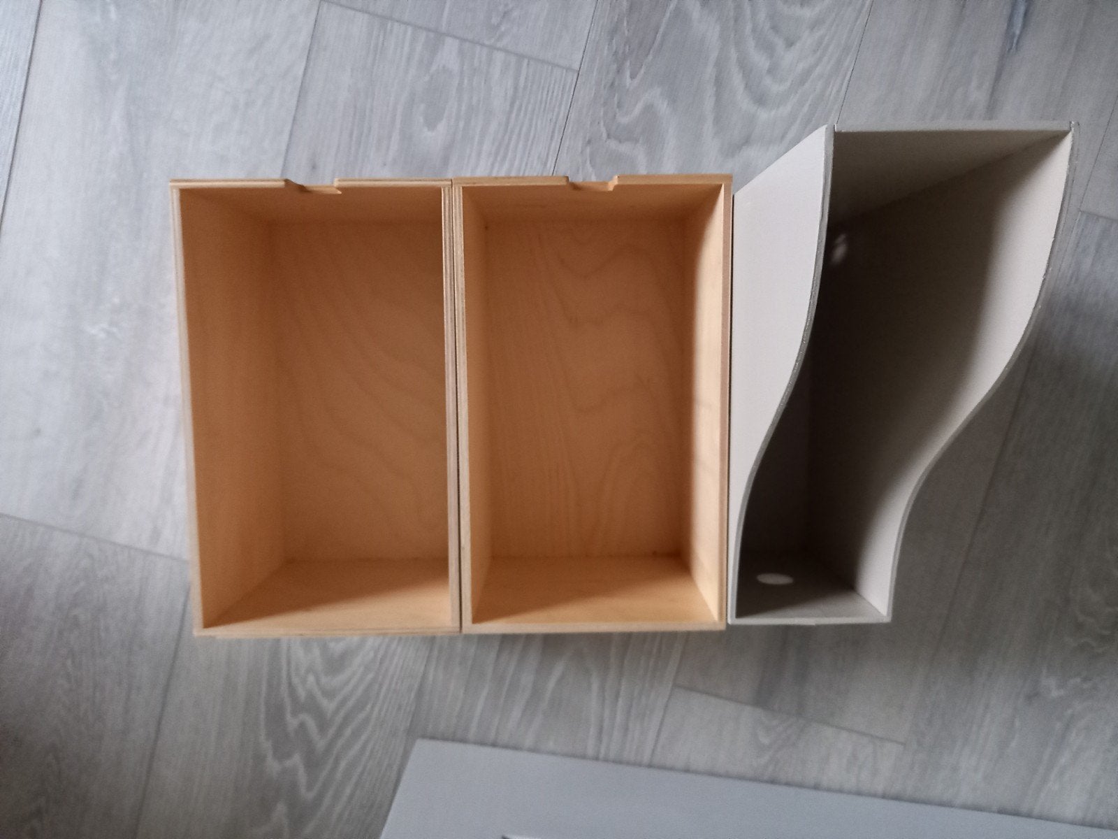 3 stuks 2 bakjes 1x magazine box, Huis en Inrichting, Woonaccessoires | Cd- en Dvd-rekken, Ophalen of Verzenden