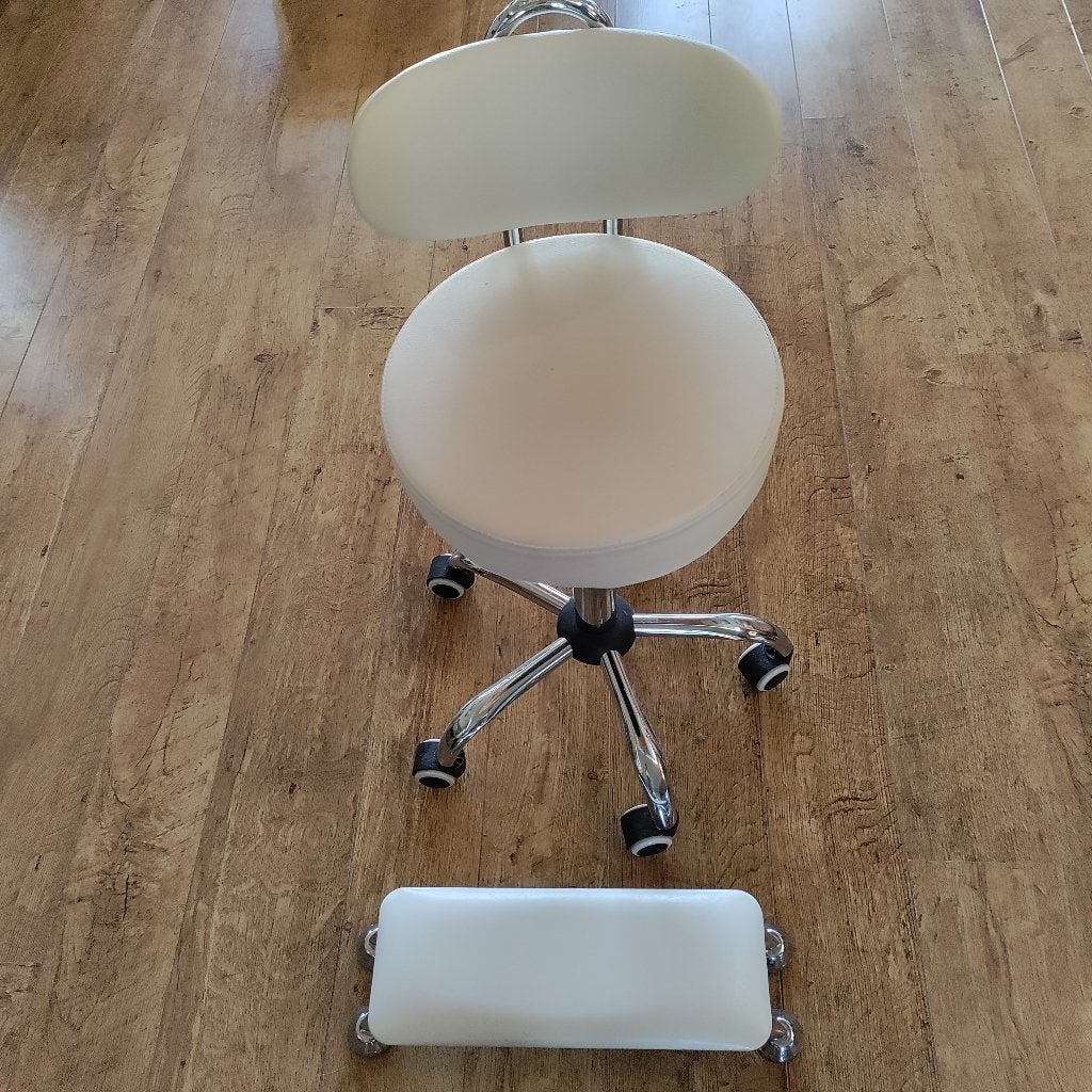 stoel & armsteun voor nagelstyliste, Ophalen, Wit, Zo goed als nieuw, Accessoires