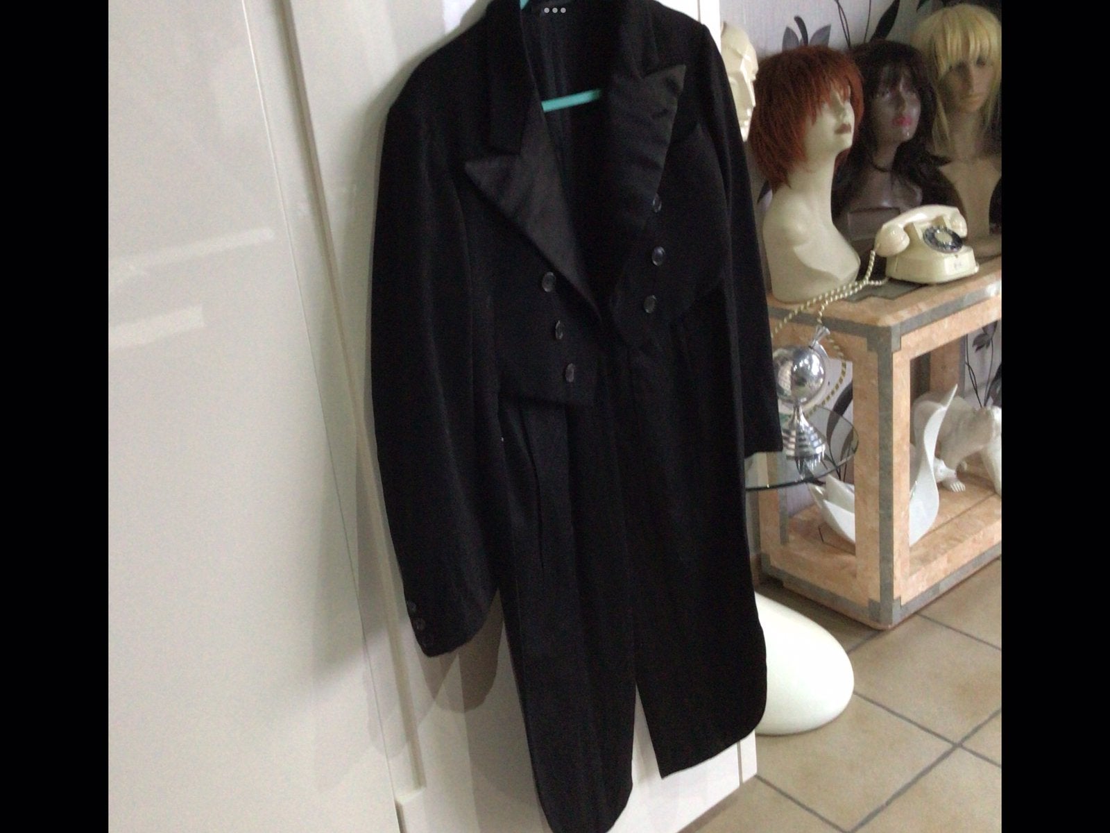 Veste queue de pie avec pantalon gilet chapeau melon,MP, Enlèvement ou Envoi