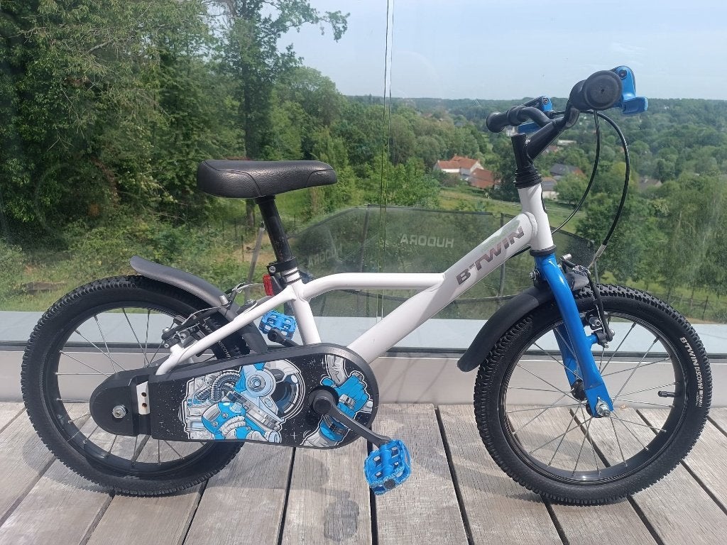 Vélo enfant - B'TWIN 500 Astronaut 16 pouces – Très bon état, Frein sur jante, Enlèvement, BTwin Décathlon, Comme neuf