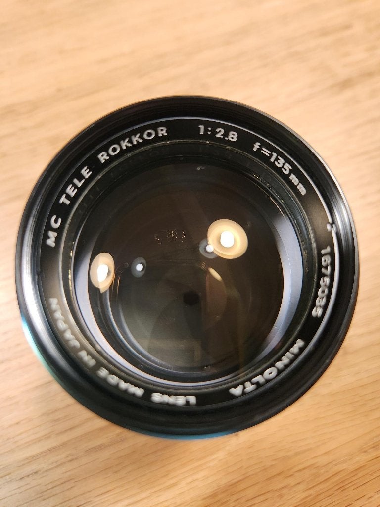 MINOLTA MC TELE ROKKOR 135mm f/2.8 MD Mount Lens, Enlèvement, Comme neuf, Minolta