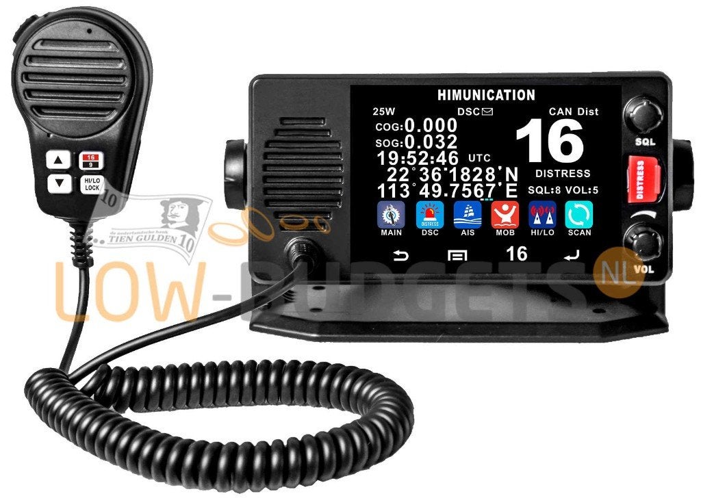 Himunication TS18 Marifoon DSC/GPS Touchscreen, Verzenden