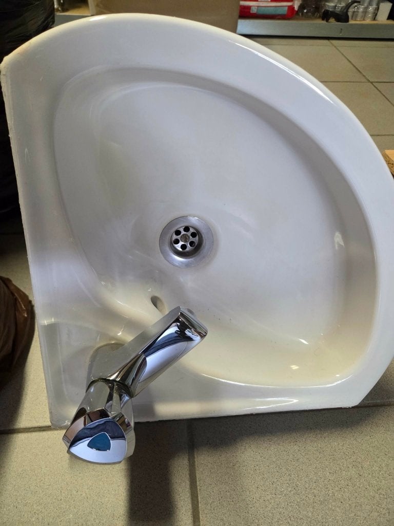 wasbak wc, Ophalen, Gebruikt, Steen, Wastafel