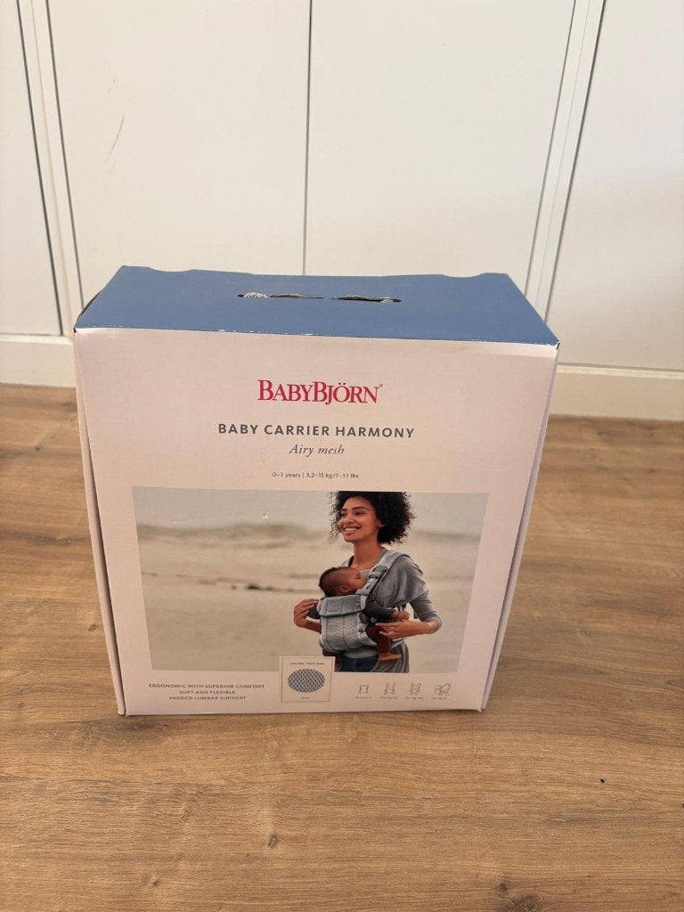 BabyBjörn Harmony draagzak – Airy Mesh – Zeer goede staat, Kinderen en Baby's, Babydragers en Draagdoeken, Ophalen, Buik of Rug