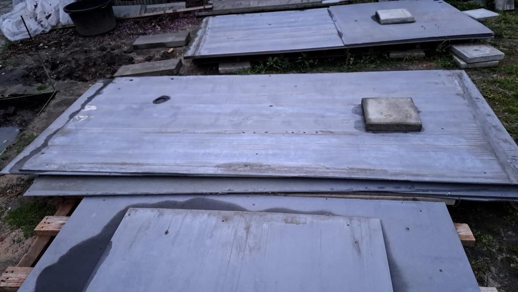 Eternit vezelcement platen, Ophalen, Overige materialen, Minder dan 20 mm