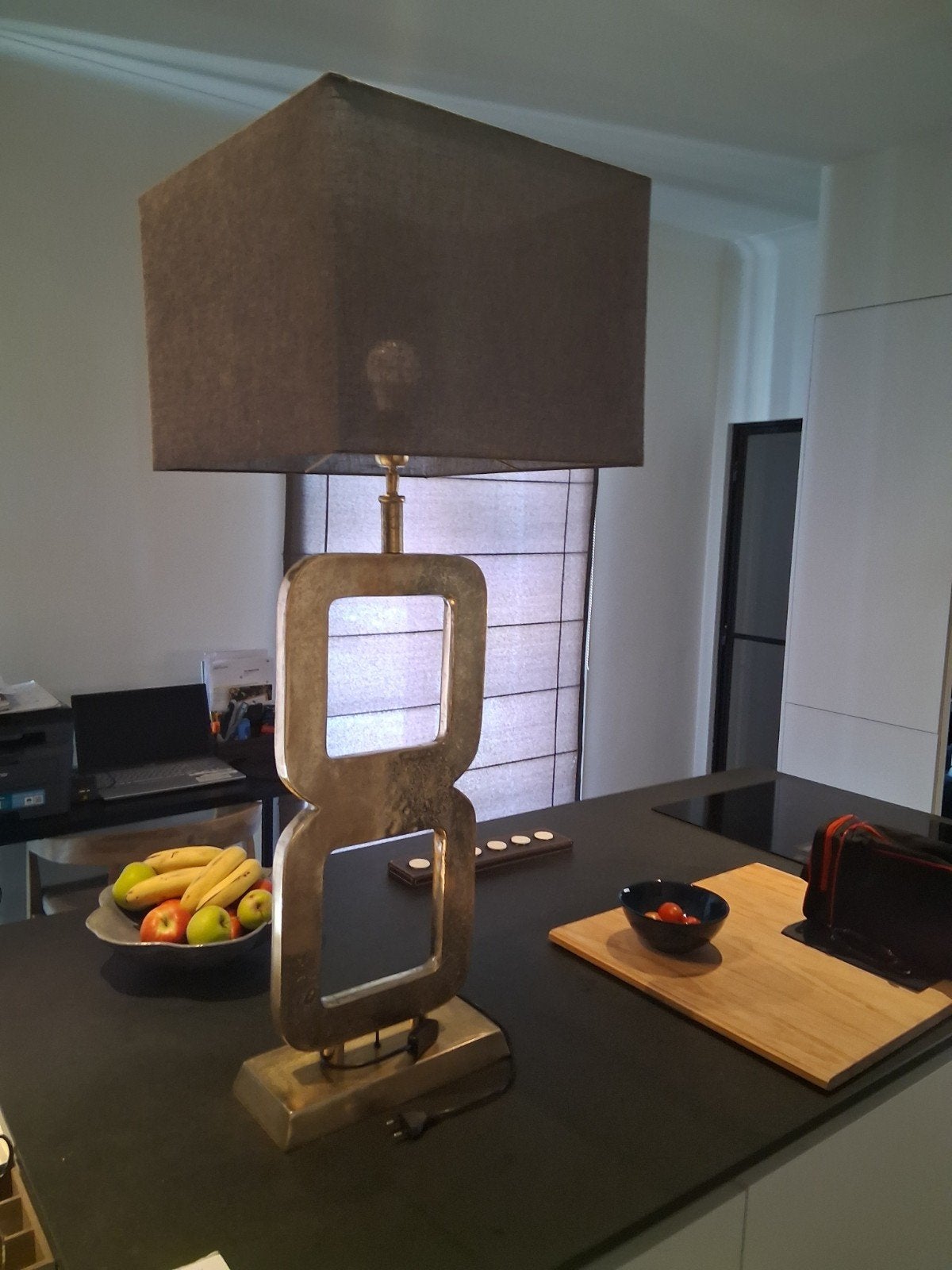 lamp  1meter hoog in koper, Ophalen, Overige materialen, 100 cm, Inclusief lichtbron