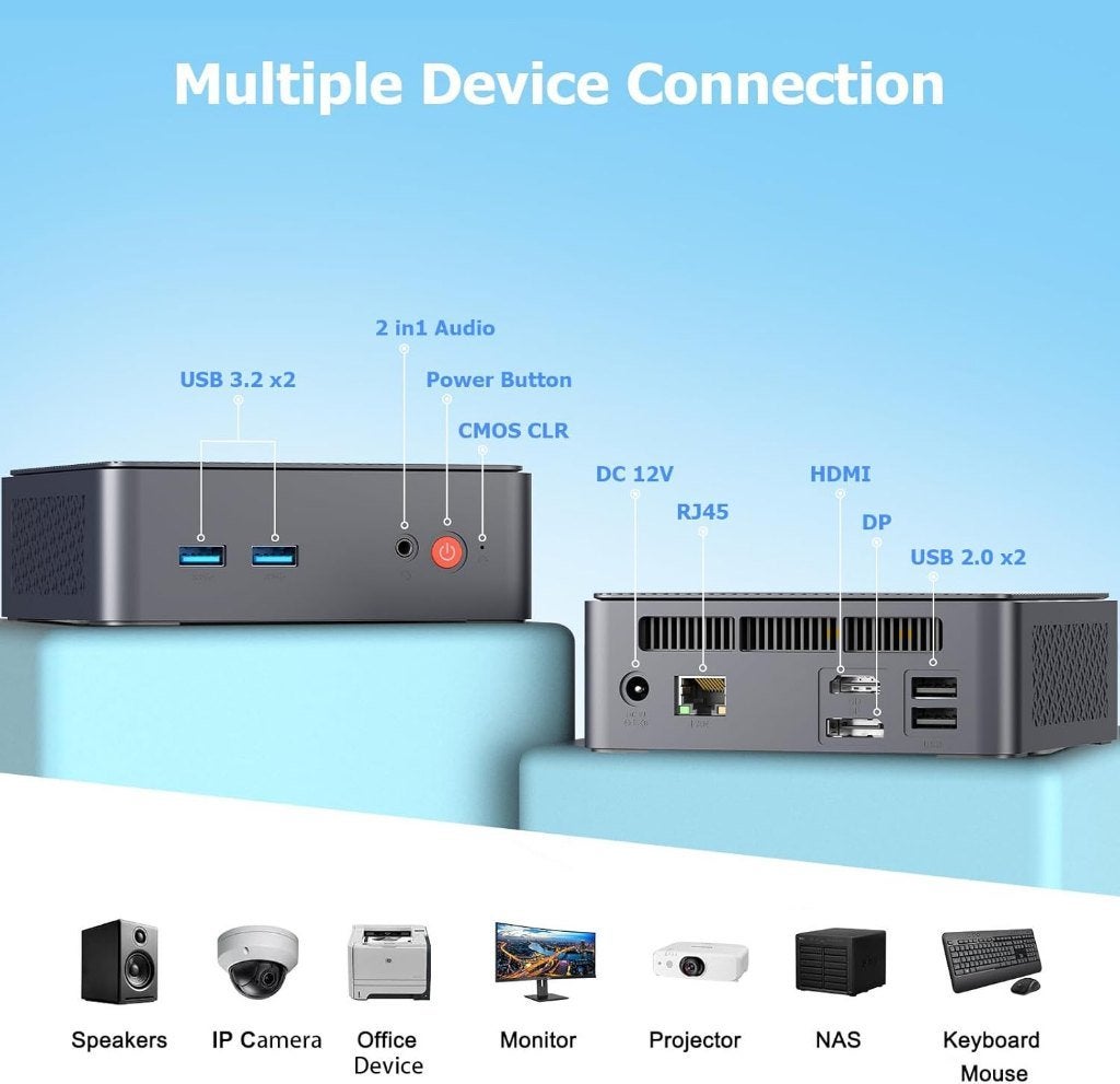 Mini PC Win-11, Pro Gen12 N100 Quad Core, Informatique & Logiciels, Neuf, Enlèvement ou Envoi, 512 GB, 3 à 4 Ghz