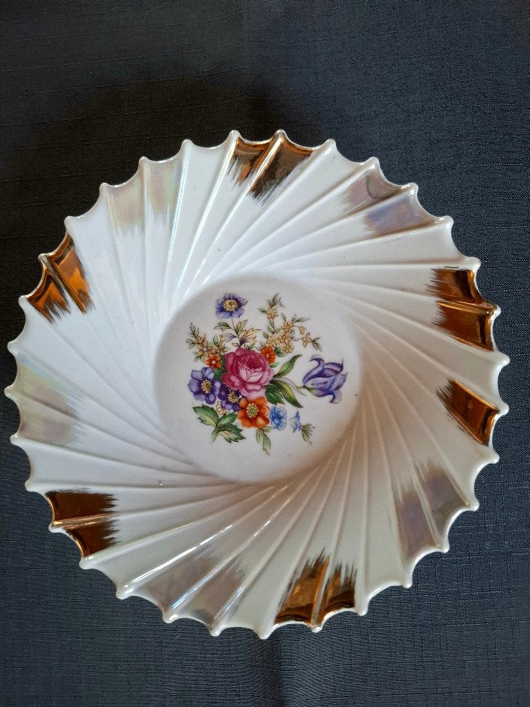 schaal met bloem motief, Antiek en Kunst, Ophalen