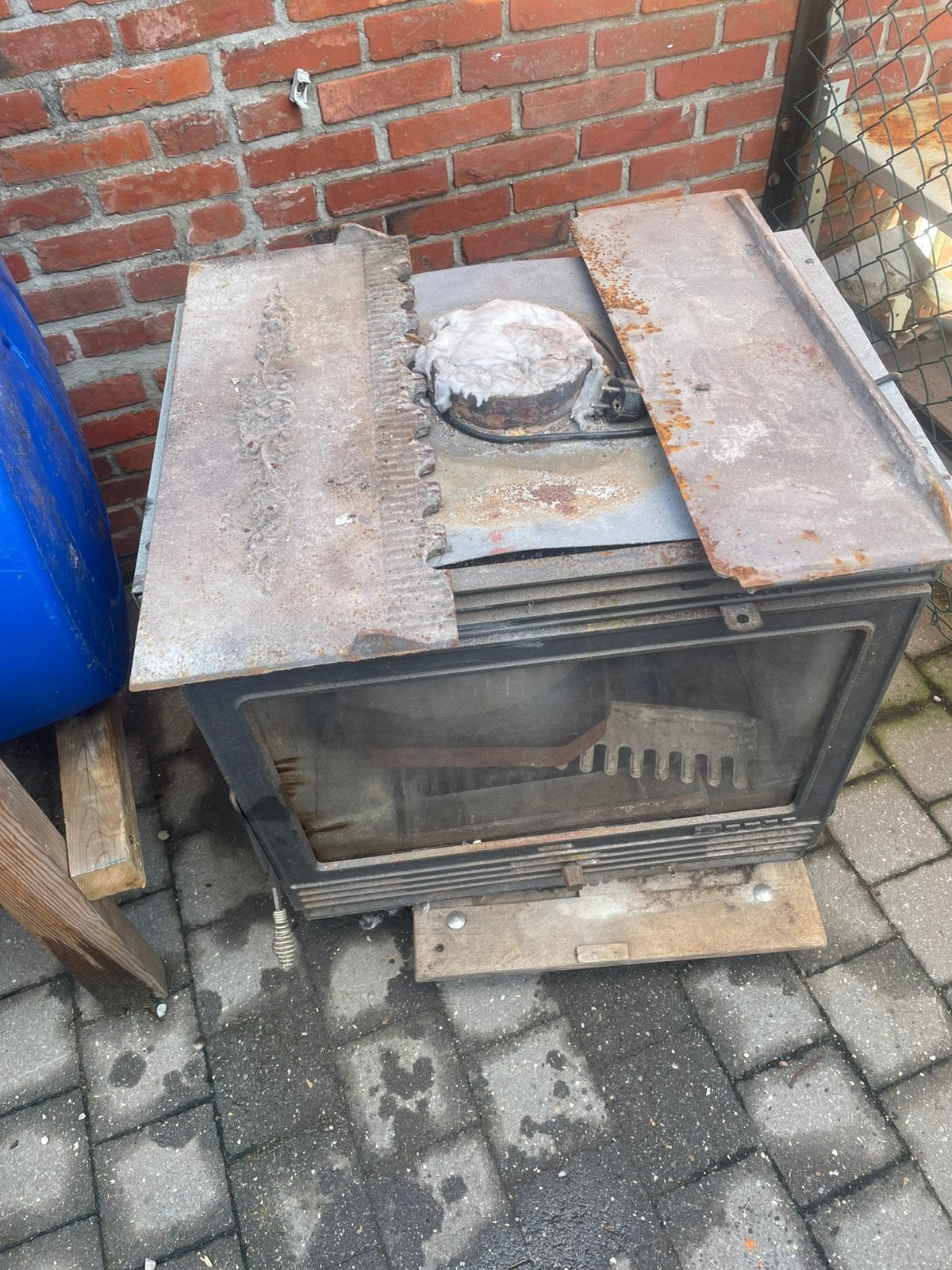 Inbouw kachel, zeer goede staat, Ophalen, Zo goed als nieuw