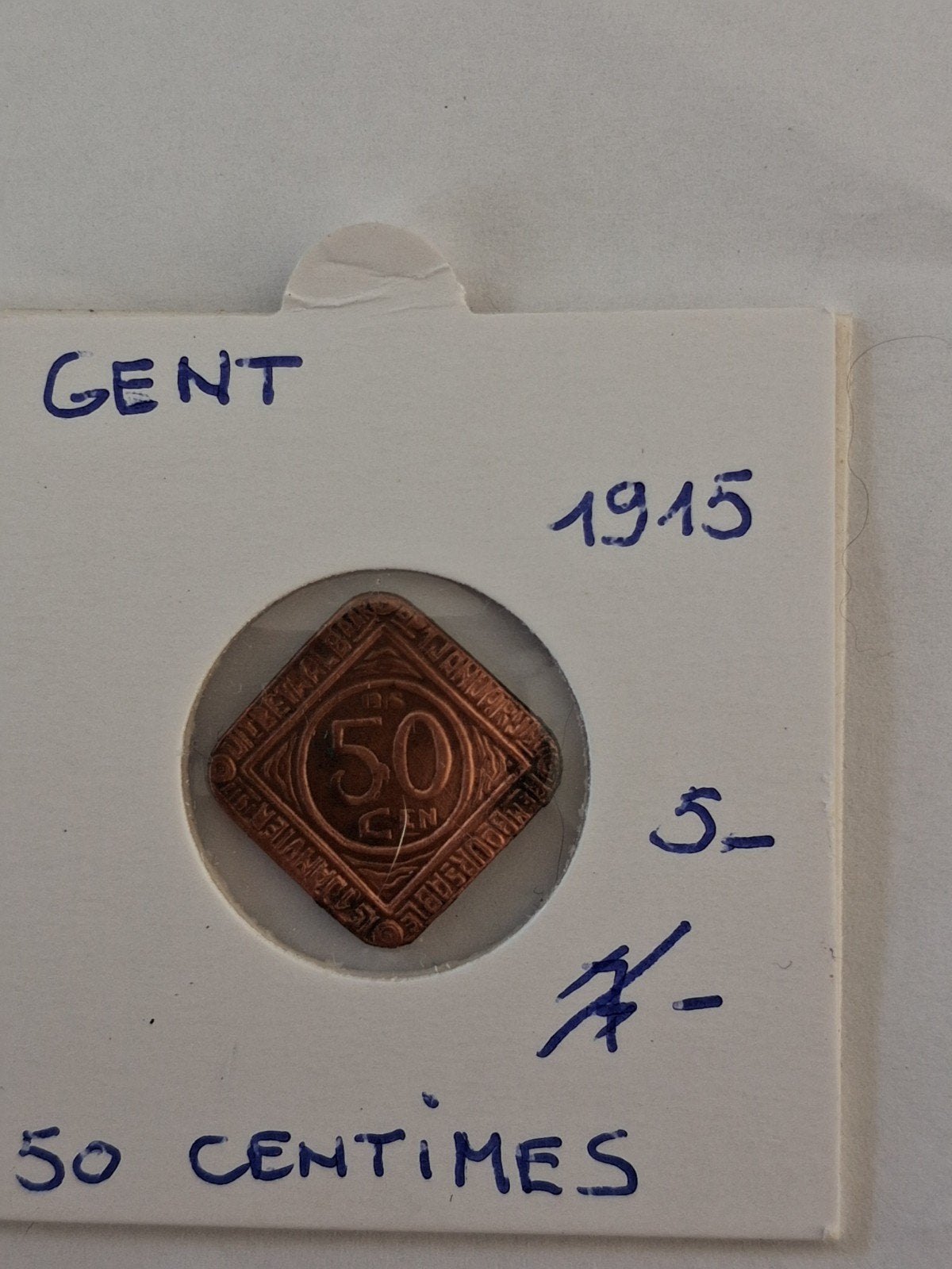 Gand 50 centimes 1915, Enlèvement ou Envoi