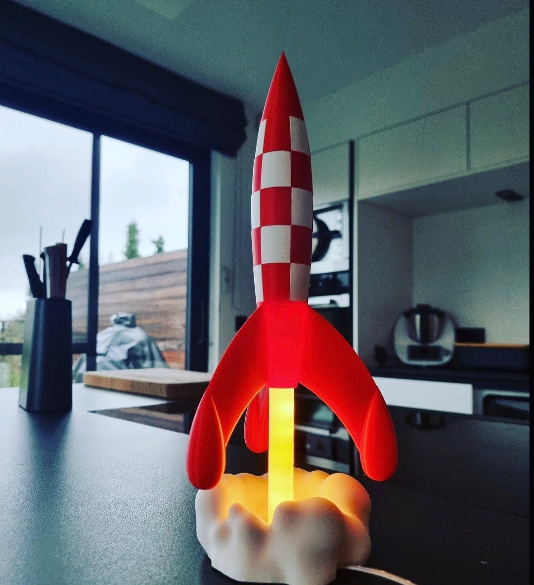 kuifje "Tintin" lamp, Verzenden, Kuifje, Nieuw, Beeldje of Figuurtje