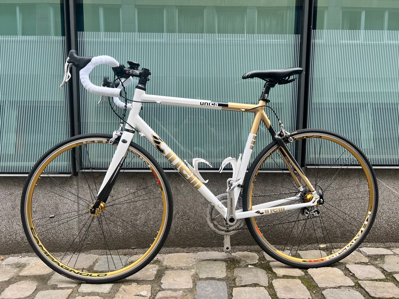 Cinelli Unica 2010 – 55 – Campagnolo Veloce 10v – comme neuf, Aluminium, Comme neuf, Enlèvement, 53 à 57 cm