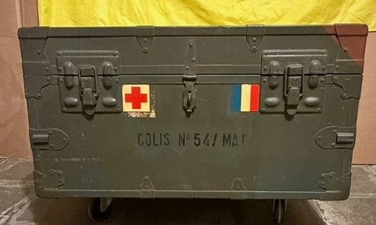 MALLE MILITAIRE EN BOIS, Enlèvement, Armée de terre, Caisse ou Géocache