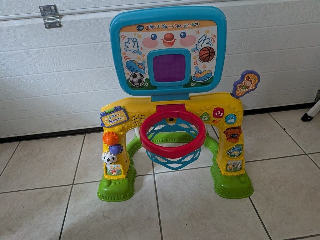 vtech speelgoedgoal zonder ballen, Kinderen en Baby's, Speelgoed | Vtech, Ophalen, Zo goed als nieuw, 6 maanden tot 2 jaar