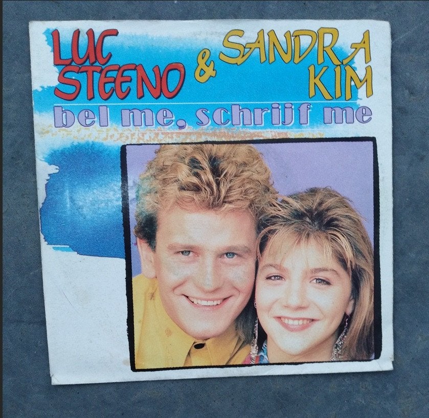LUC STEENO & SANDRA KIM: "Bel me, schrijf me"/LUC STEENO-SET, Fotohoes, Ophalen of Verzenden
