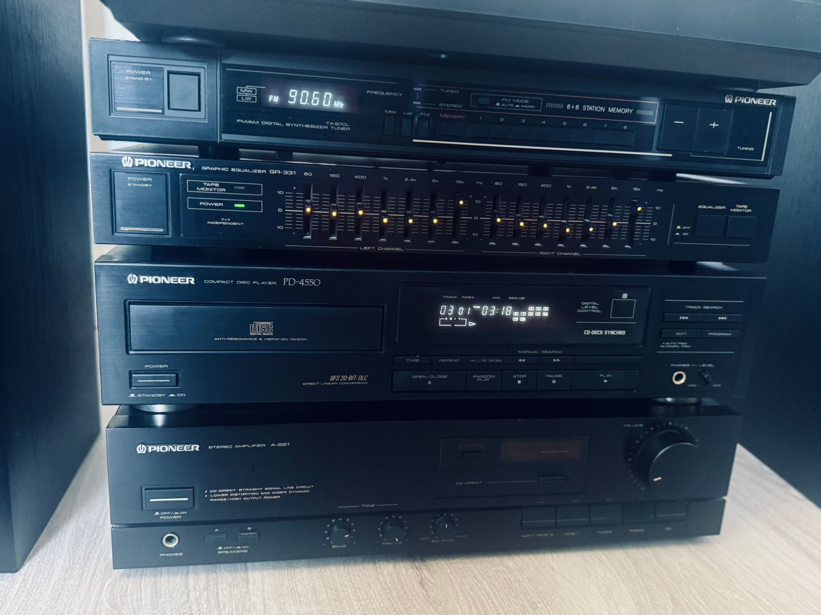 Pioneer vintage stereoketen, Audio, Tv en Foto, Ophalen, Zo goed als nieuw, Pioneer