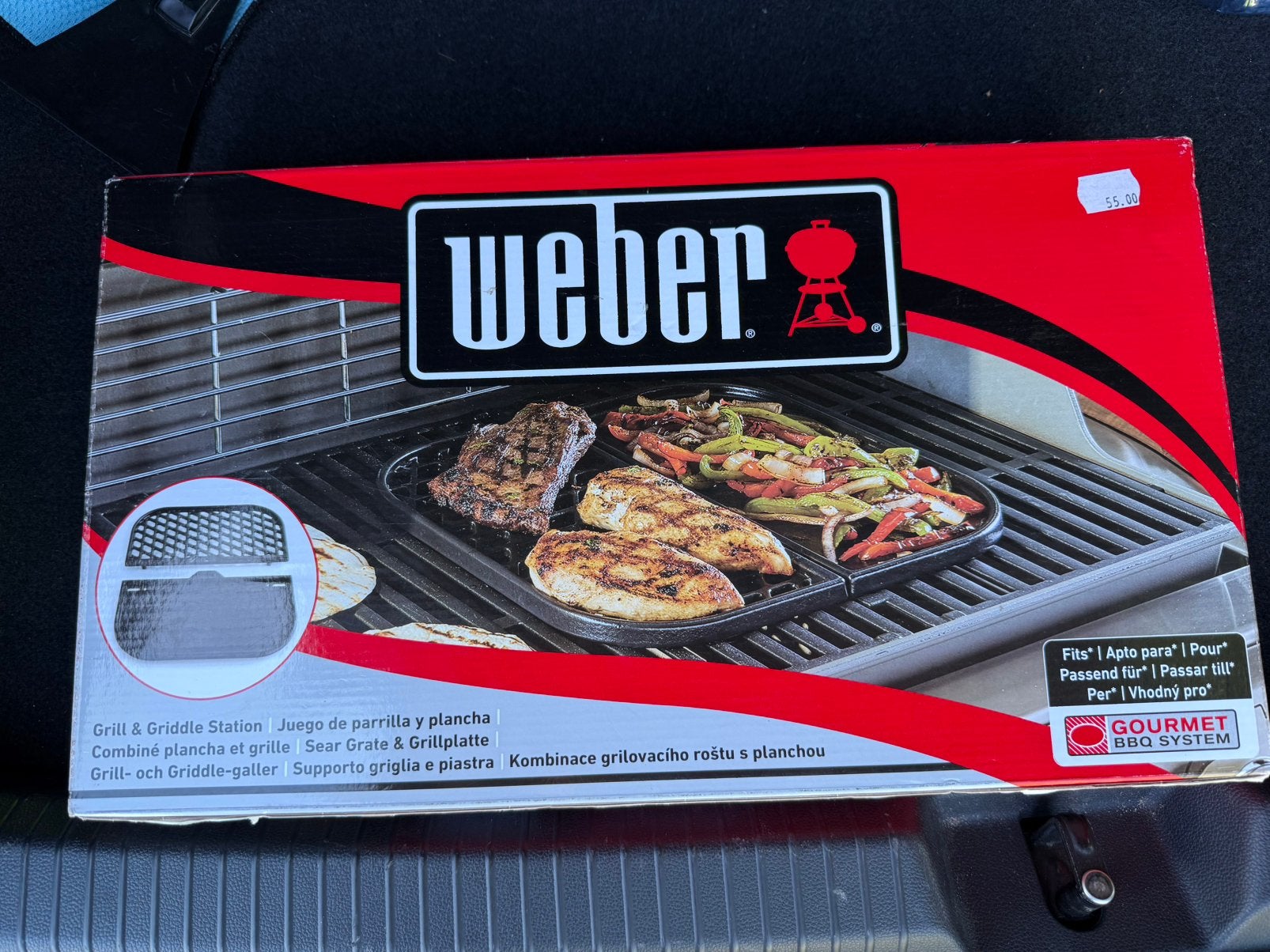 Weber BBQ grillplaat gloednieuw in doos, Ophalen of Verzenden, Zo goed als nieuw