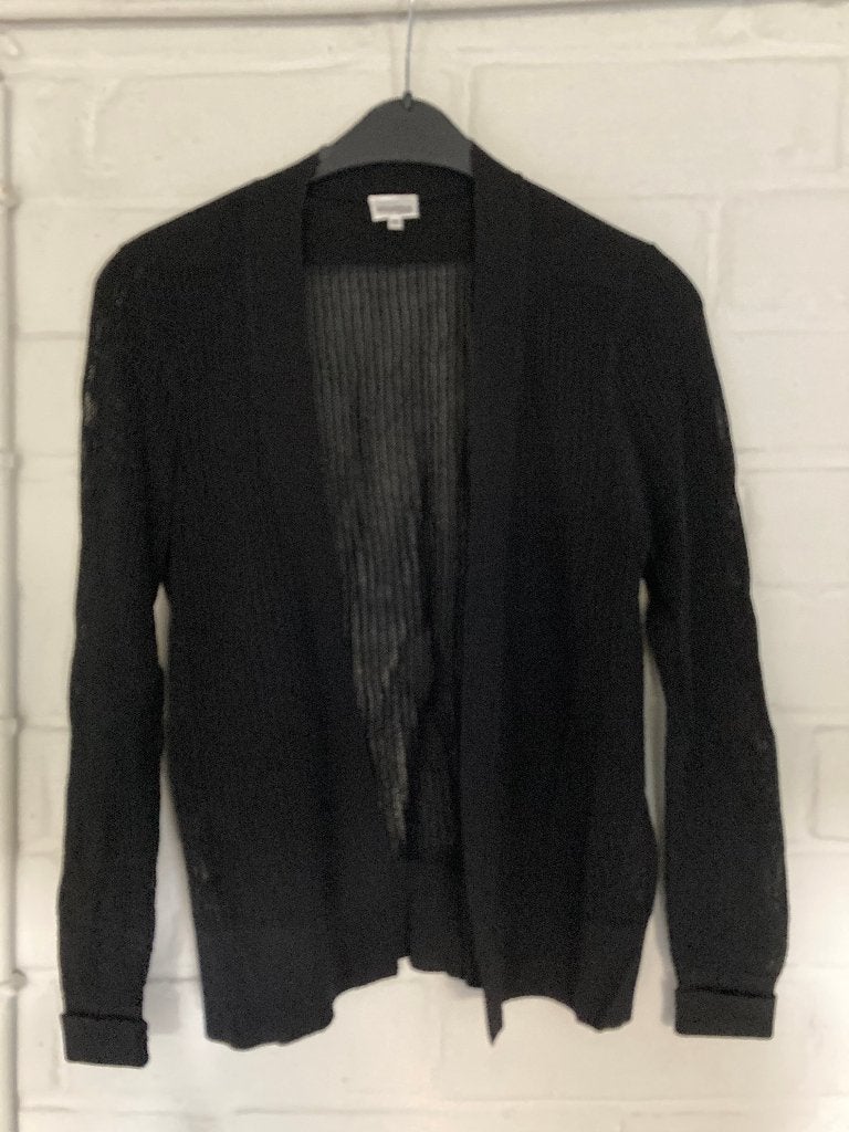 Zwarte dunne cardigan (geen sluiting), Mayerline, Medium, Kleding | Dames, Truien en Vesten, Maat 38/40 (M), Mayerline, Zwart