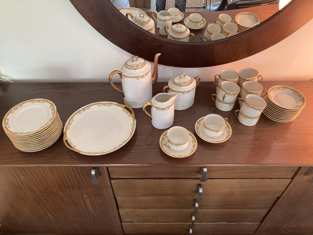 Service à café/dessert en porcelaine années 1930 (12 pers.), Enlèvement