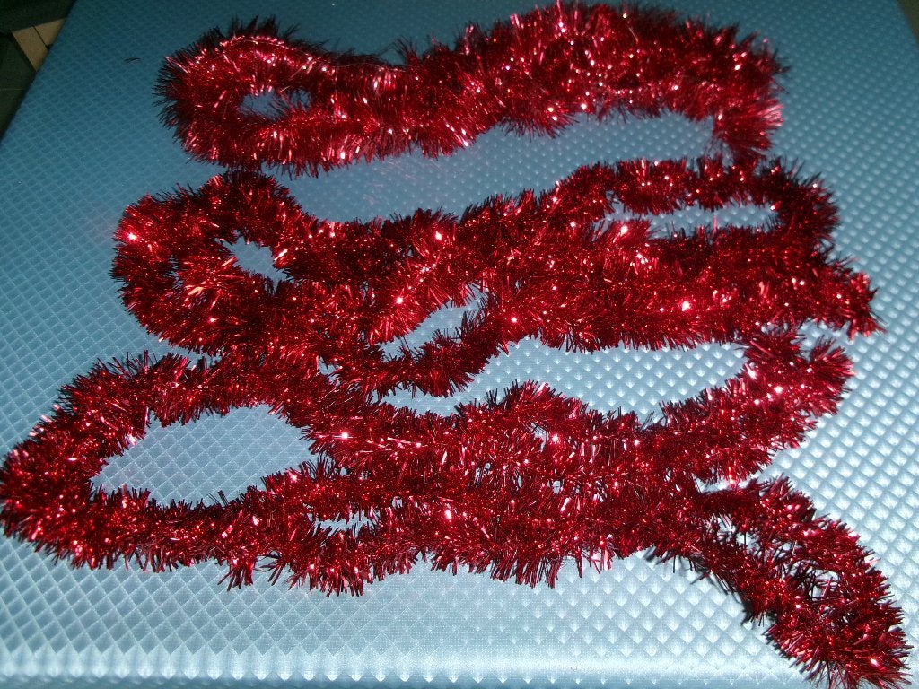 3 rode slingers (5cm br.) A, Ophalen of Verzenden, Gebruikt
