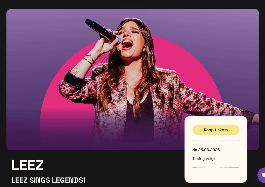 LEEZ in Capitole Gent 2 tickets., Tickets en Kaartjes, Twee personen, Juni, Levenslied