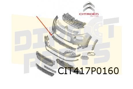 Citroen C3 (9/16 - 7/20) (B618) absorber voorbumper Originee, -, Nieuw, Bumper, -