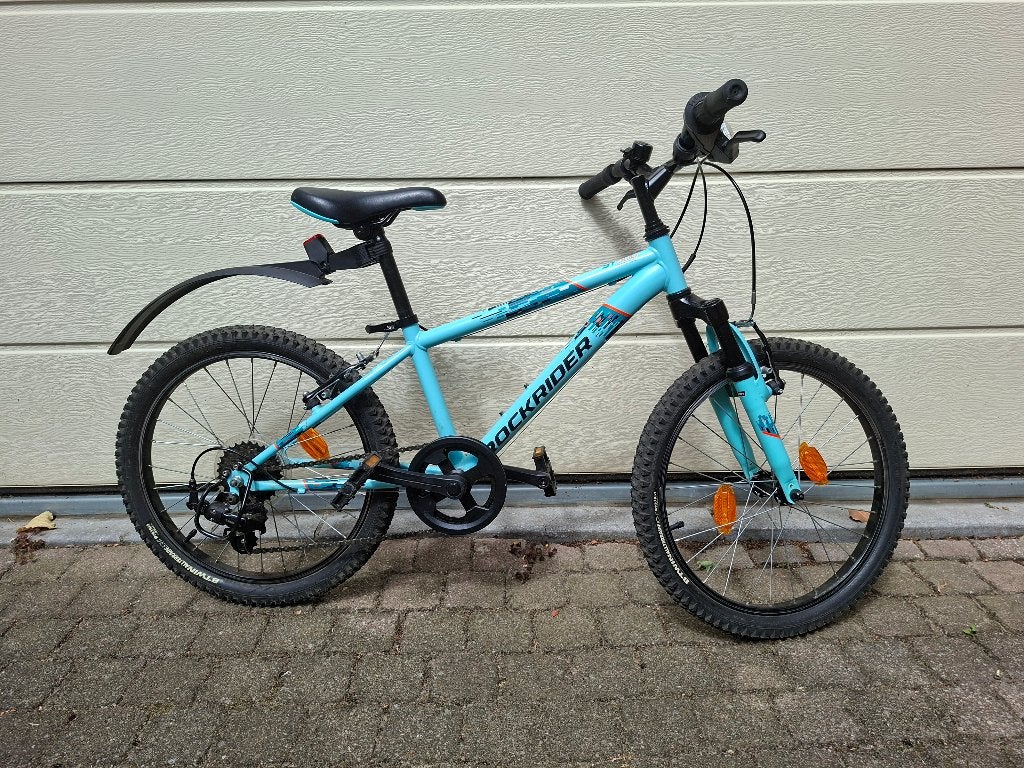 Decathlon Rockrider 20 inch kinderfiets blauw, Fietsen en Brommers, Ophalen, Gebruikt, 16 tot 20 inch, Rockrider (Decathlon)