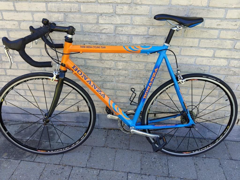 Koersfiets framemaat 58, Fietsen en Brommers, Fietsen | Racefietsen, Gebruikt, Heren, 15 tot 20 versnellingen, 28 inch, Velgrem