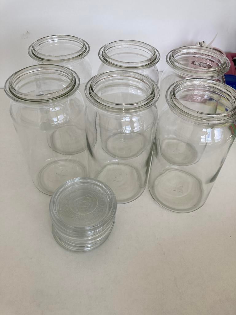 Glazen Voorraadpotten, opbergpotten, confituur, weck, Ophalen, Zo goed als nieuw