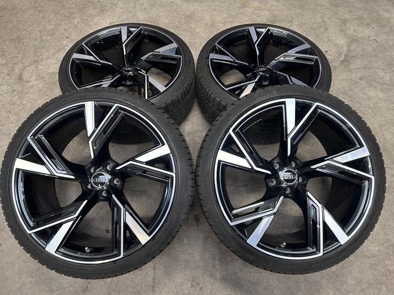 22 inch originele velgen + winterbanden Audi RS6 RS7 4K06010, Pneus et Jantes, -, Autres dimensions, Utilisé