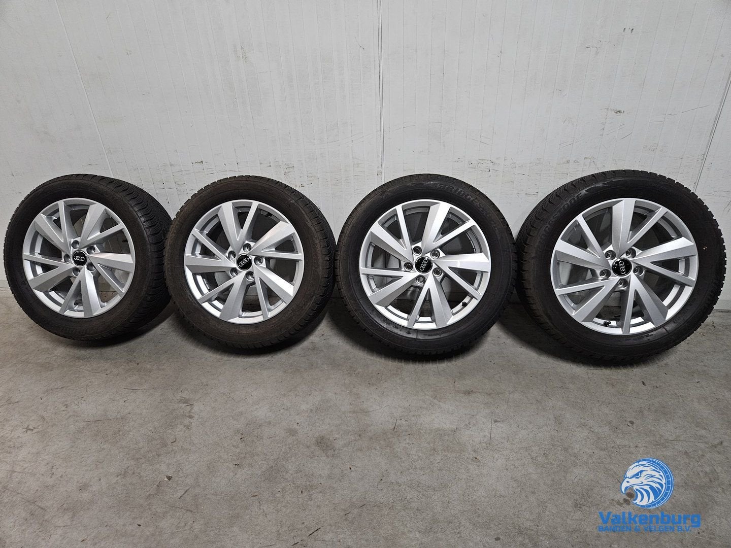 7-8mm! Originele Audi Q2 81A 17 inch velgen 5x112 winterband, Pneus et Jantes, Véhicule de tourisme, -, 17 pouces