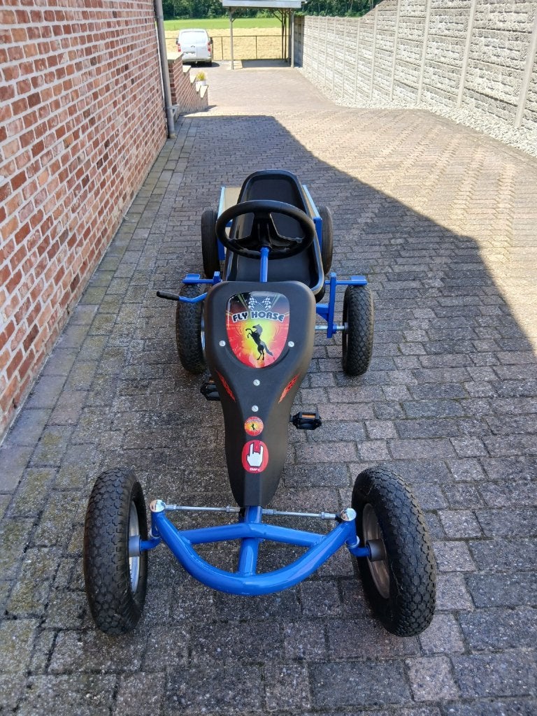 Gocart + Remork, Kinderen en Baby's, Speelgoed | Buiten | Voertuigen en Loopfietsen, Ophalen, Gebruikt, Trapvoertuig