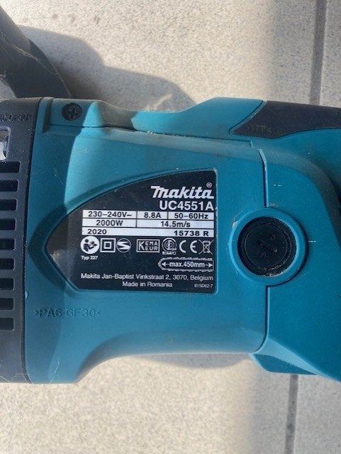 Kettingzaag elektrisch Makita, Bricolage & Construction, Outillage | Scies mécaniques, Tronçonneuse, 1200 watts ou plus, 70 mm ou plus