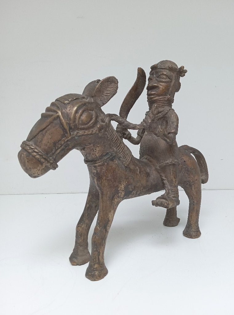 Bronze africain, Fait main, Sculpture, Afrique, Brun