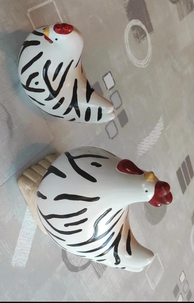 Decoratieve kippen 2 stuks, Huis en Inrichting, Ophalen of Verzenden, Zo goed als nieuw