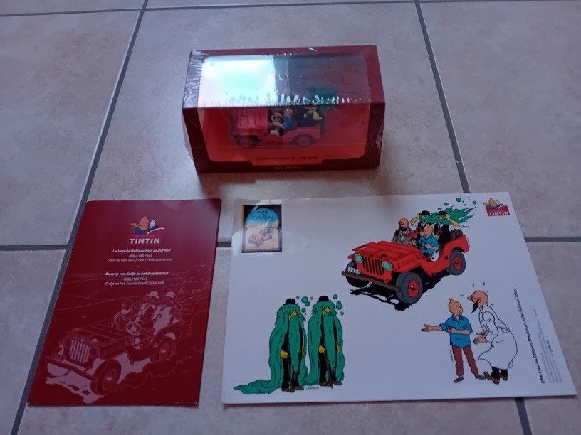 8 Kuifje auto's geseald met boekje en sticker zeldzaam, Verzamelen, Ophalen of Verzenden, Kuifje, Nieuw, Overige typen