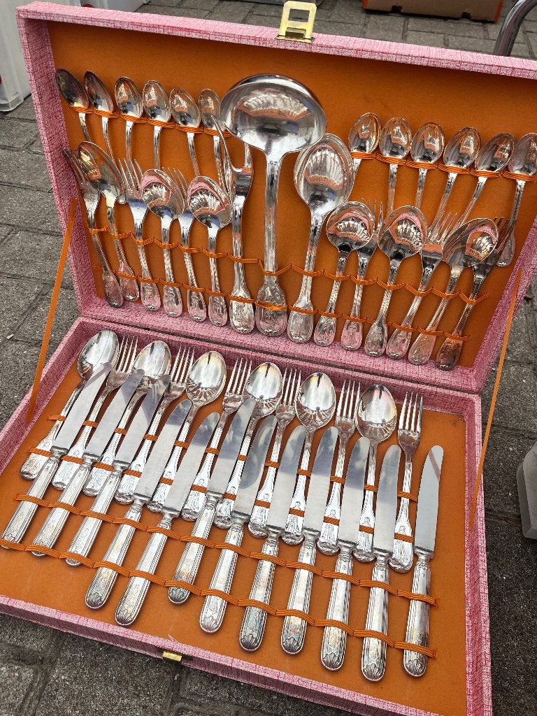 Oud antiek bestek 800, Antiek en Kunst, Ophalen