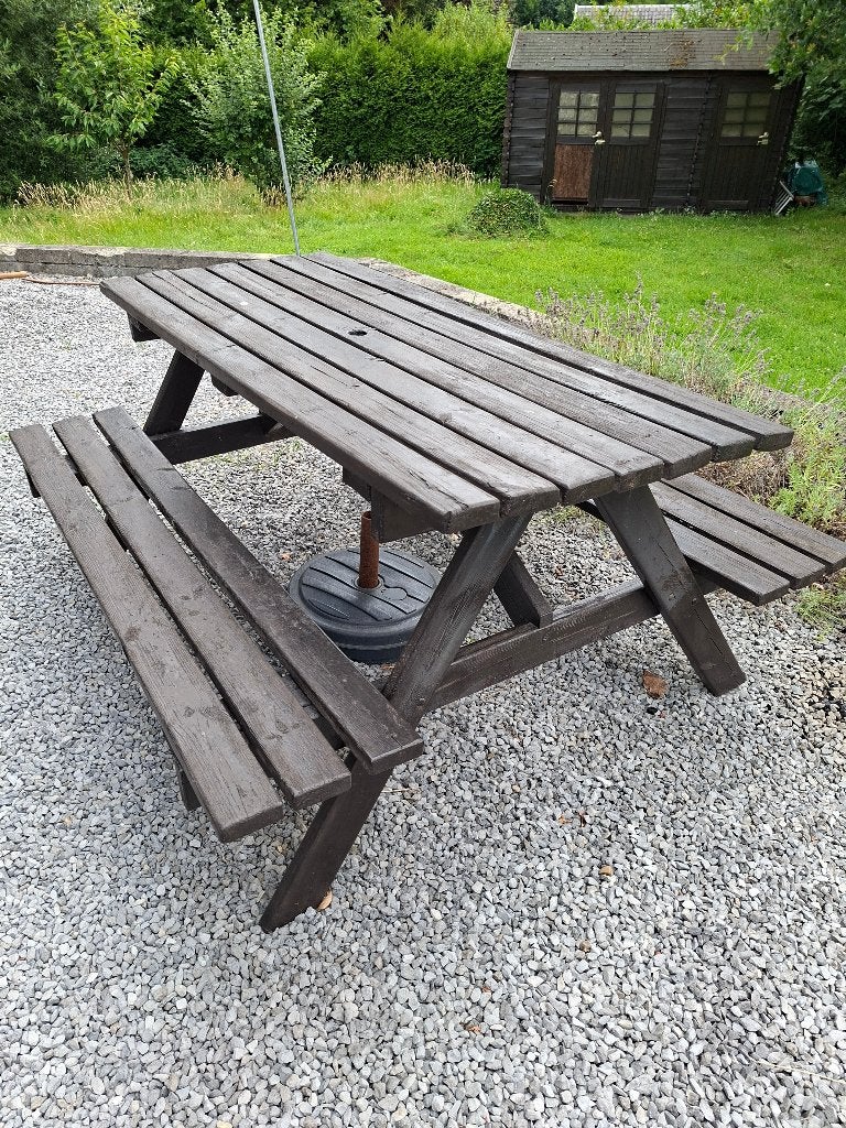 table pic-nique, 100 à 150 cm, Enlèvement, Utilisé, Rectangulaire